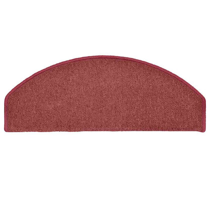 Stufenmatten 15 Stk. 65x24x4 cm Bordeaux Halbrund Groß