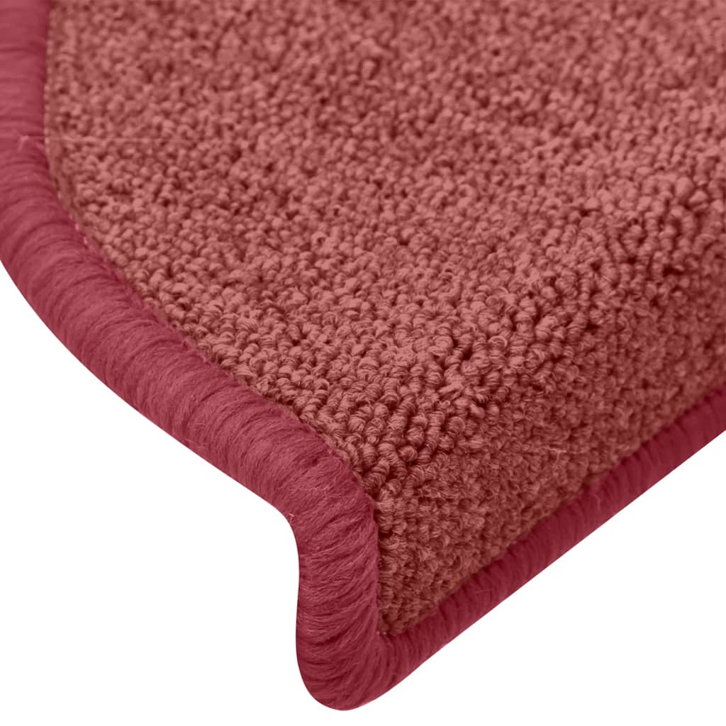 Treppenmatten 15 Stk. Rot 65x24x4 cm