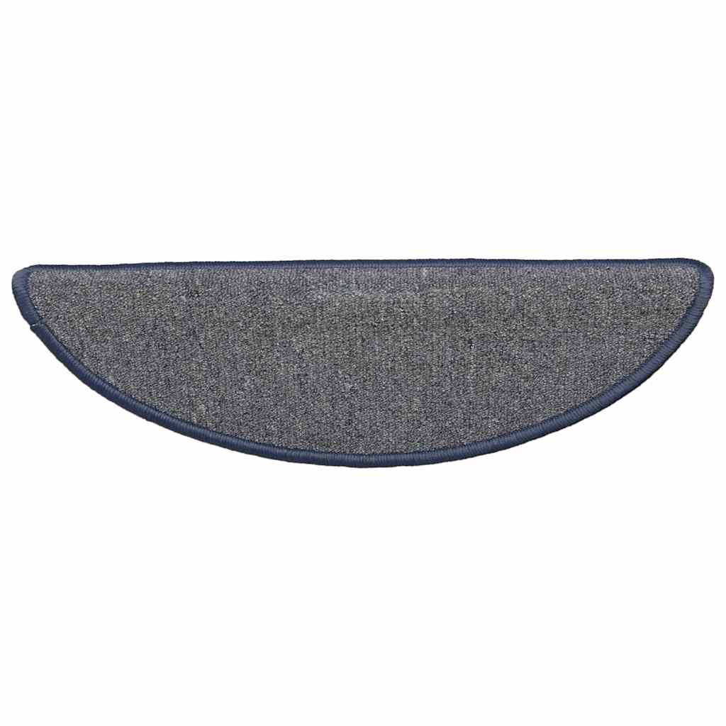 Stufenmatten 15 Stk. 56x17x3 cm Hellgrau und Blau Halbrund