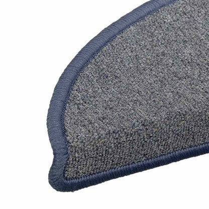 Stufenmatten 15 Stk. 56x17x3 cm Hellgrau und Blau Halbrund