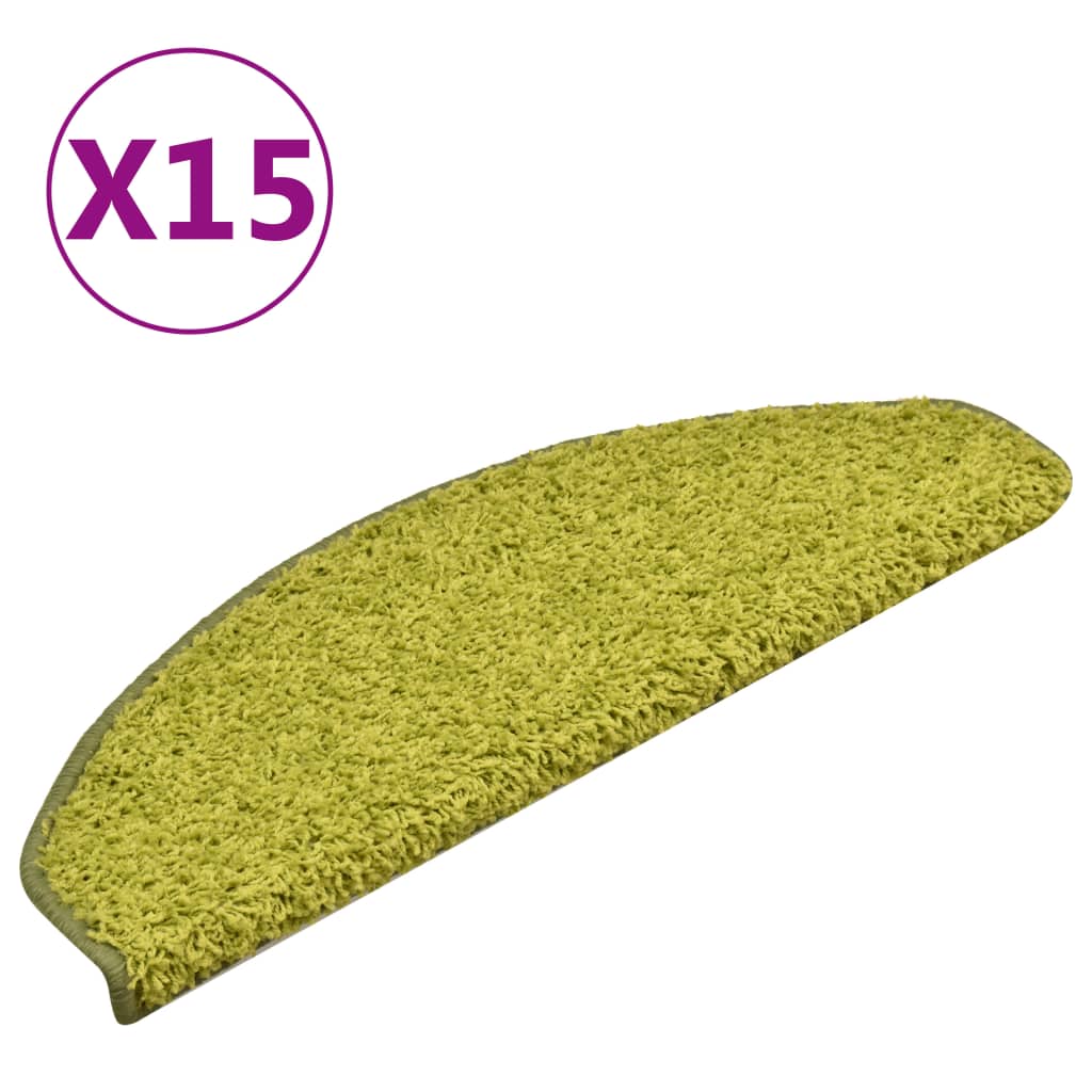 Stufenmatten 15 Stk. 65x21x4 cm Grün Halbrund Groß