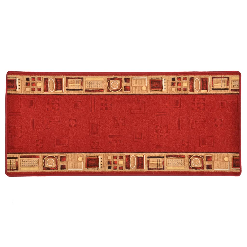 Teppichläufer Gummirücken Rot 67x120 cm