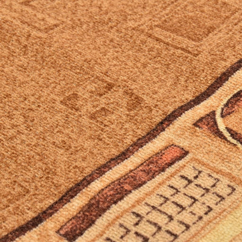 Teppichläufer Gummirücken Beige 67x150 cm