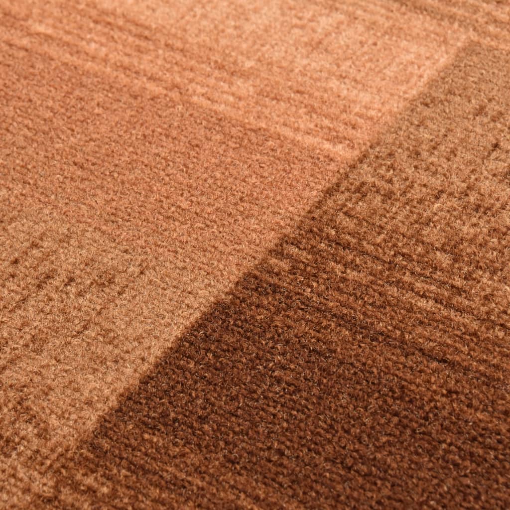 Teppichläufer Gummirücken Beige 67x120 cm