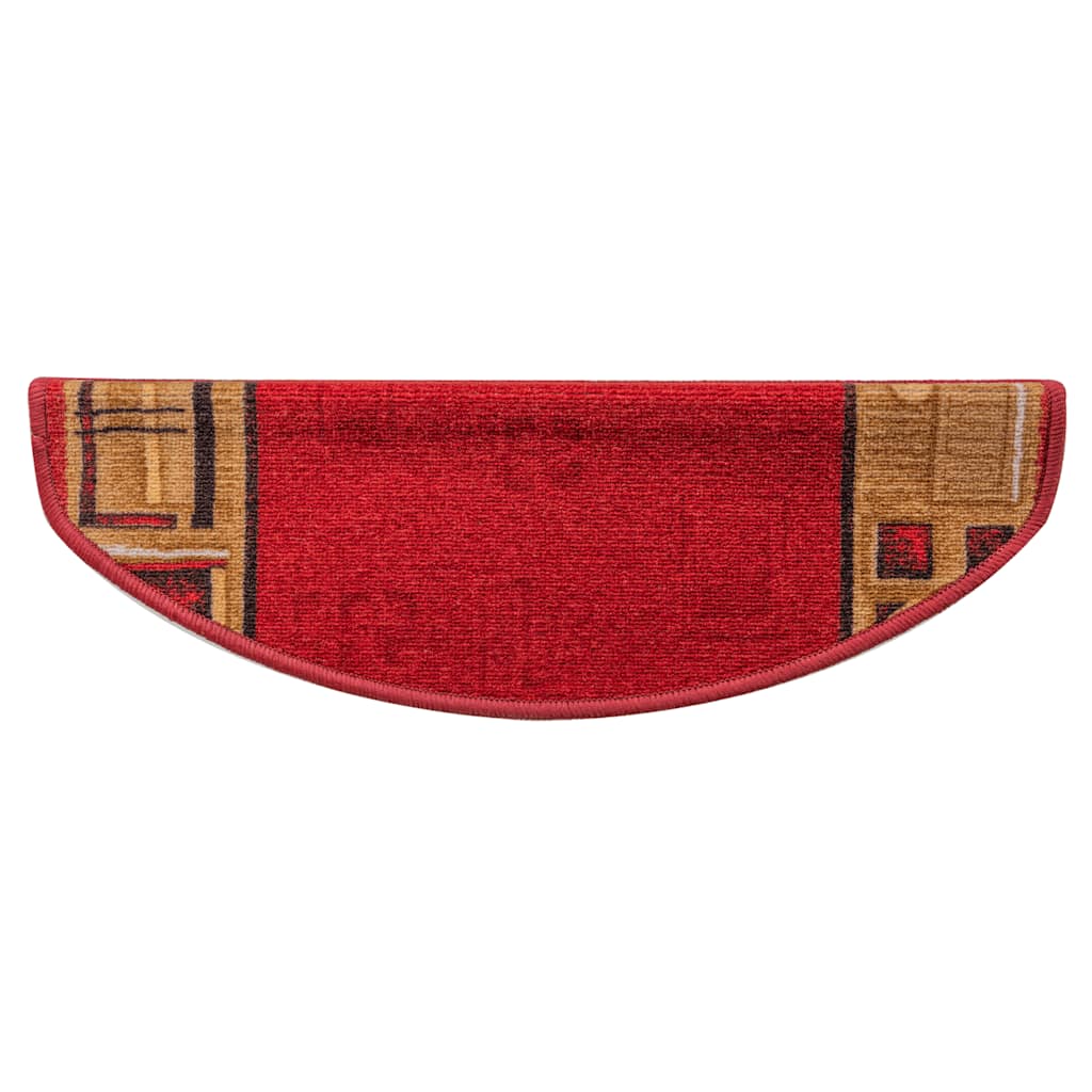 Treppenmatten Selbstklebend 15 Stk. Rot 65x21x4 cm