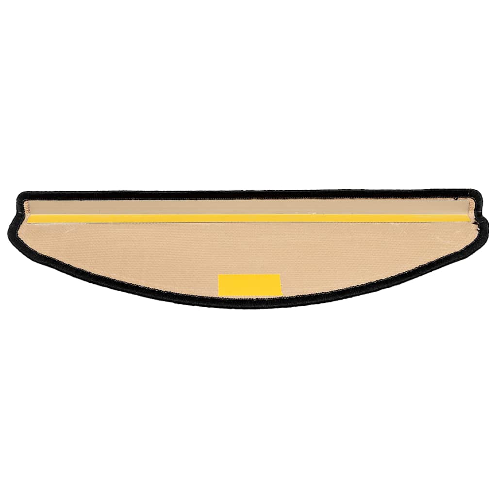 Treppenmatten Selbstklebend 15 Stk. Schwarz und Grau 65x21x4 cm