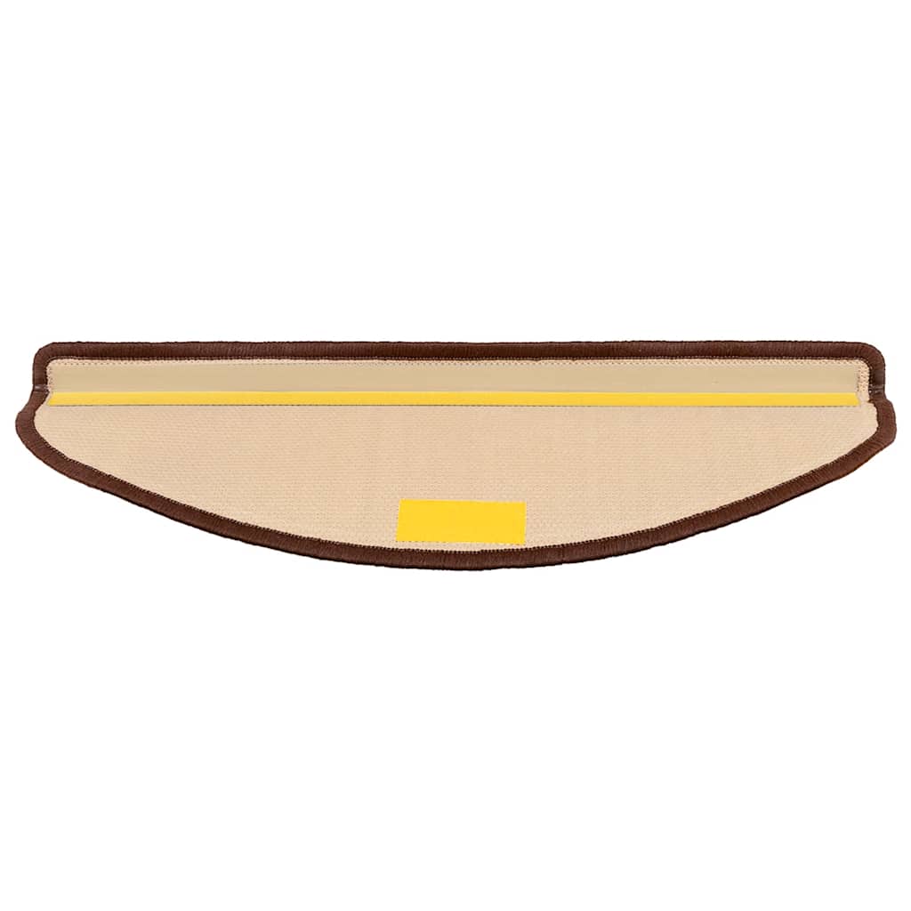 Treppenmatten Selbstklebend 15 Stk. Braun 65x21x4 cm