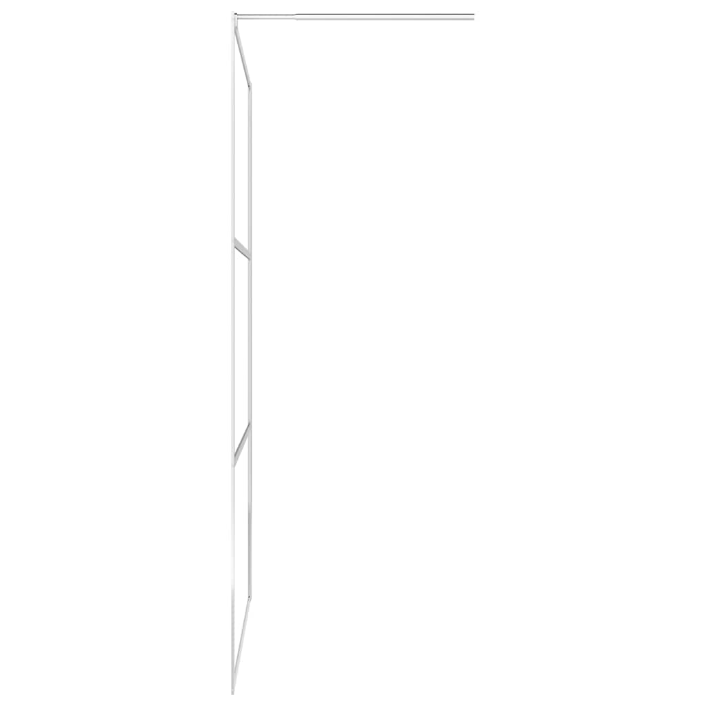 Begehbare Duschwand mit voll mattiertem ESG-Glas 100x195 cm