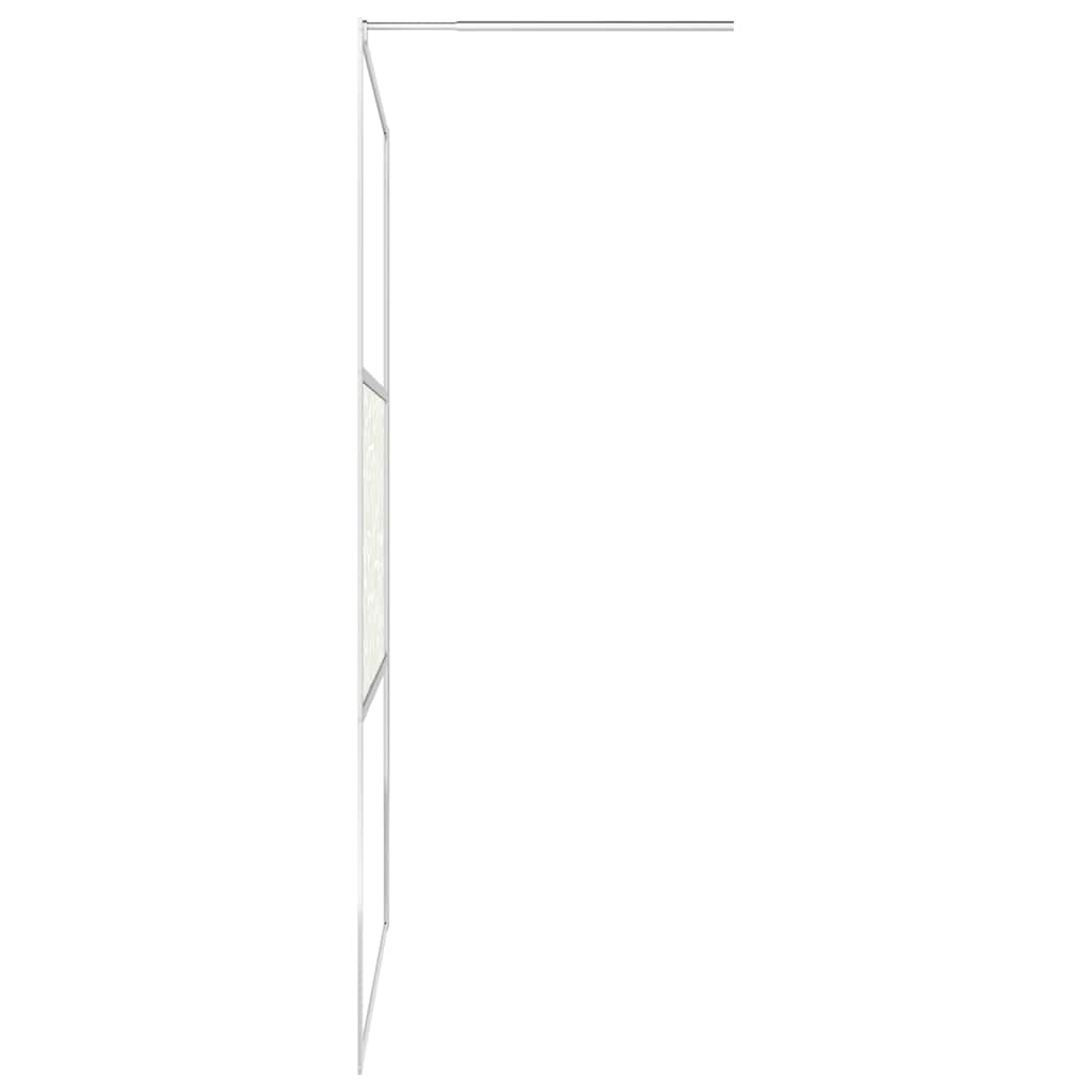 Duschwand für Begehbare Dusche ESG-Glas Steindesign 90x195 cm