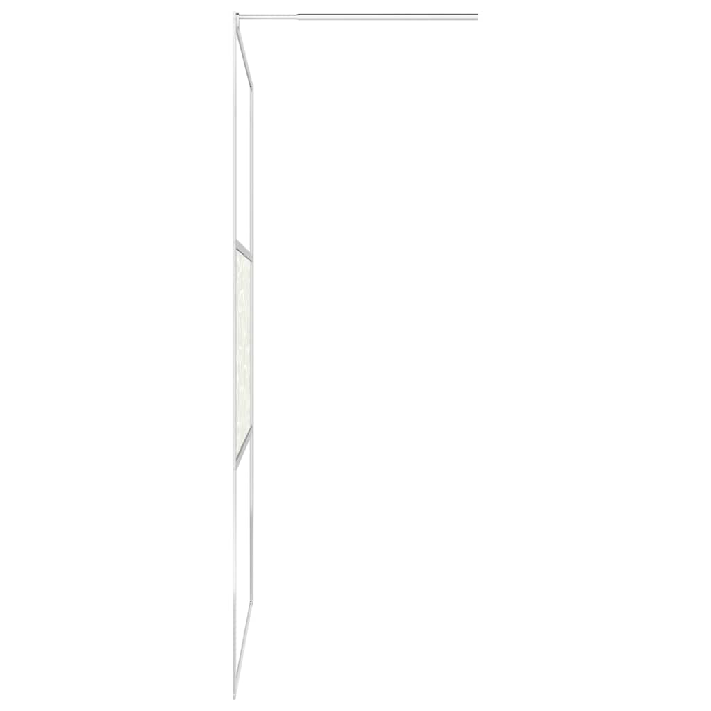 Duschwand für Begehbare Dusche ESG-Glas Steindesign 90x195 cm