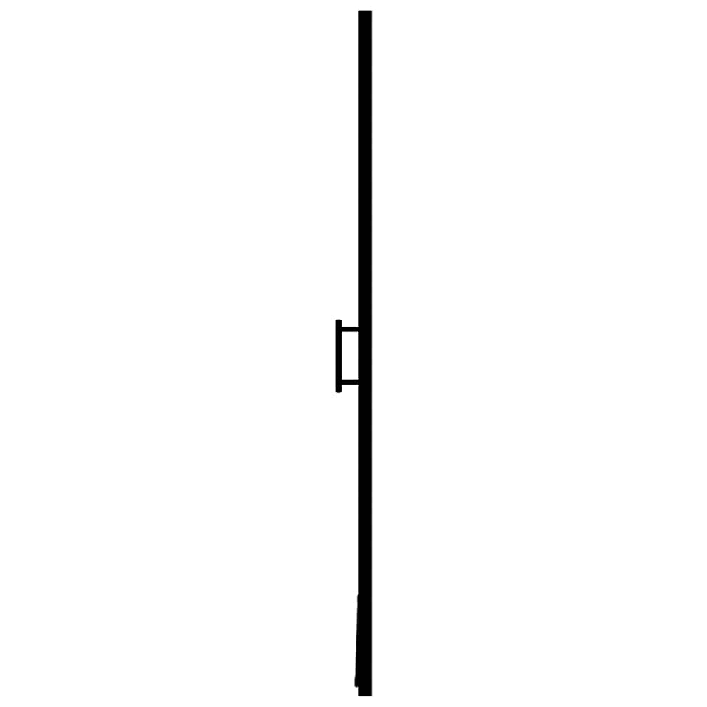 Duschtür Mattes Hartglas 91x195 cm Schwarz