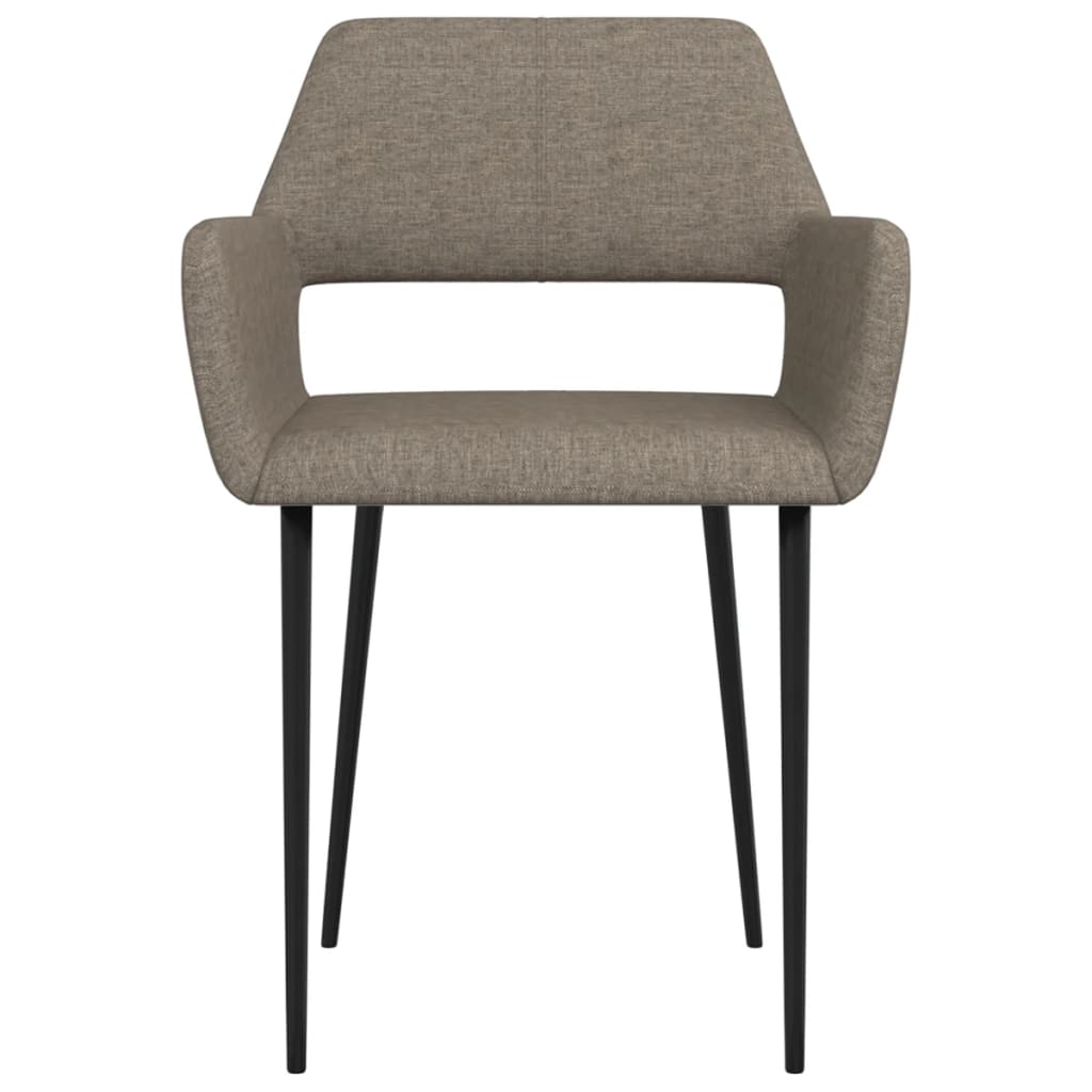 Esszimmerstühle 2 Stk. Taupe Stoff