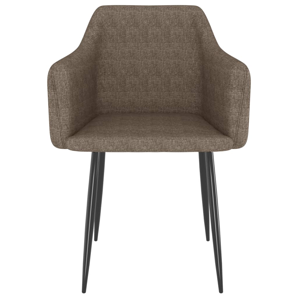 Esszimmerstühle 2 Stk. Taupe Stoff