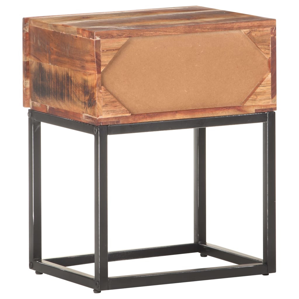 Nachttisch 40x30x50 cm Raues Akazienholz