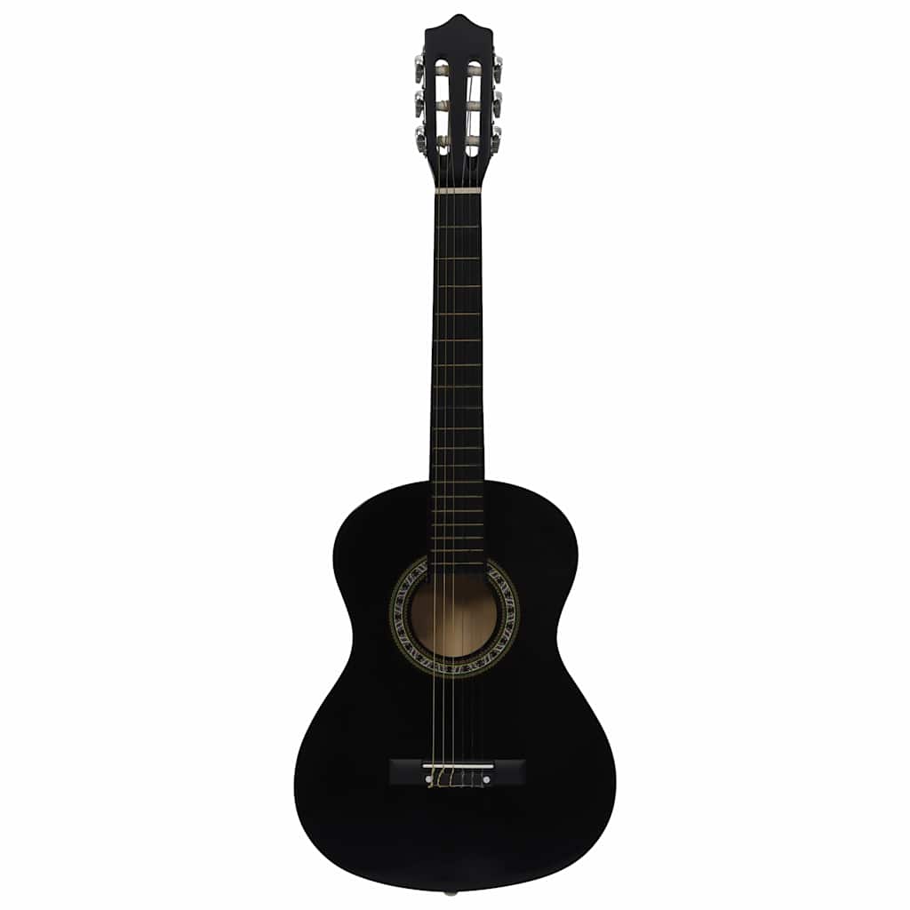 Klassikgitarre für Anfänger Kinder mit Tasche Schwarz 1/2 34