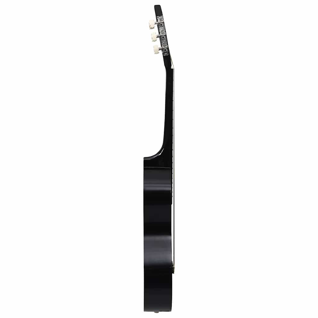 Klassikgitarre für Anfänger Kinder mit Tasche Schwarz 1/2 34