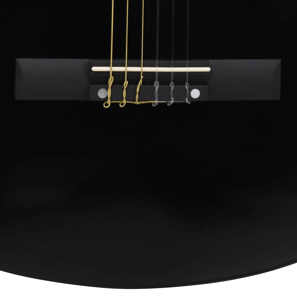 Klassikgitarre für Anfänger Kinder mit Tasche Schwarz 1/2 34