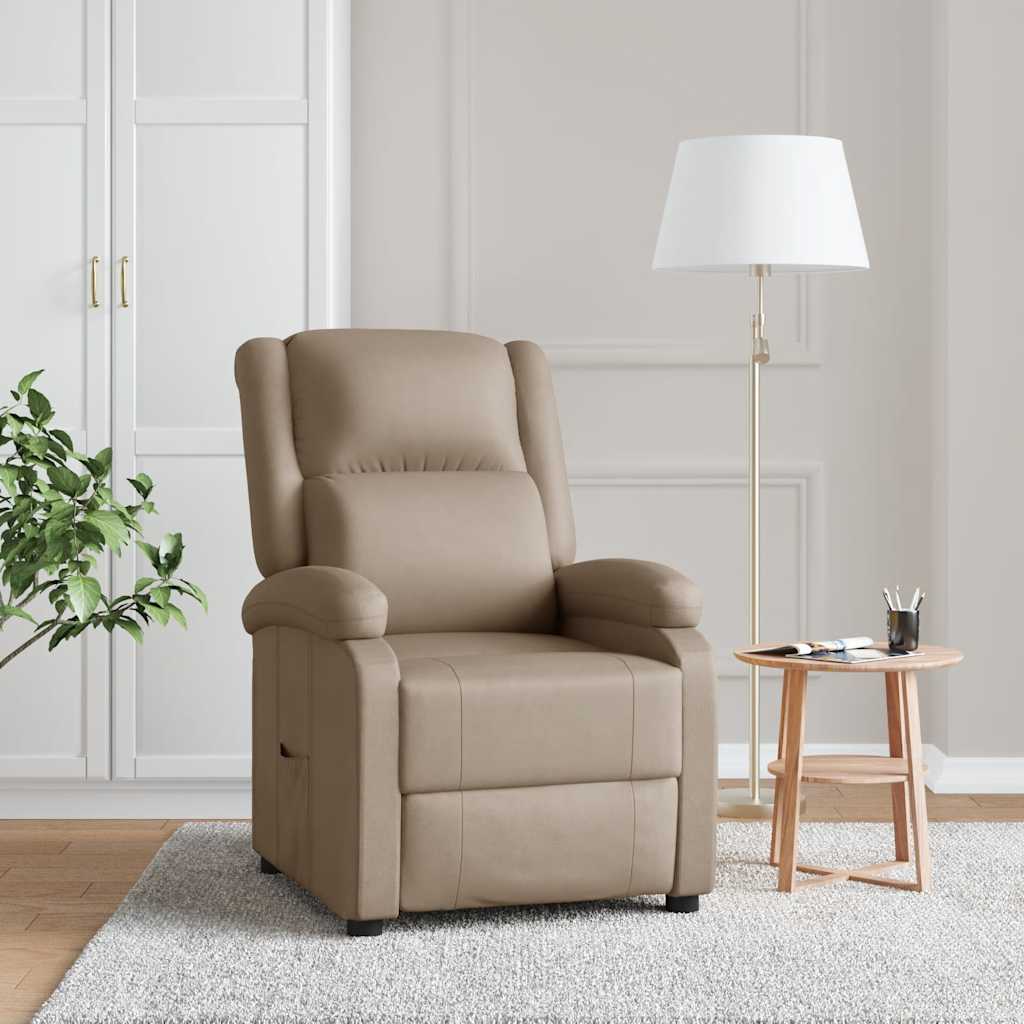 Relaxsessel Cappuccino-Braun Kunstleder