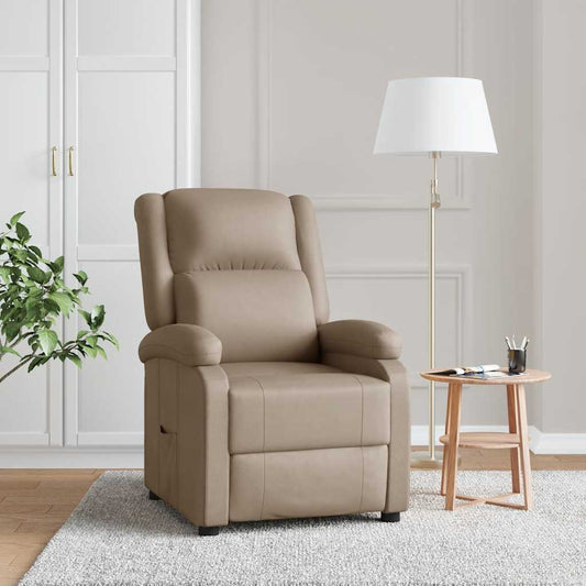 Relaxsessel Cappuccino-Braun Kunstleder