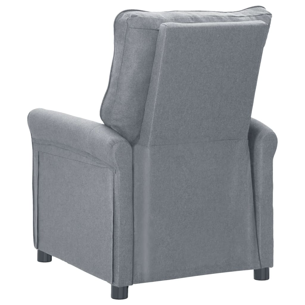 Relaxsessel Hellgrau Stoff