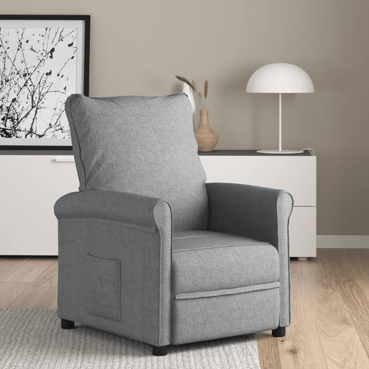 Relaxsessel Hellgrau Stoff