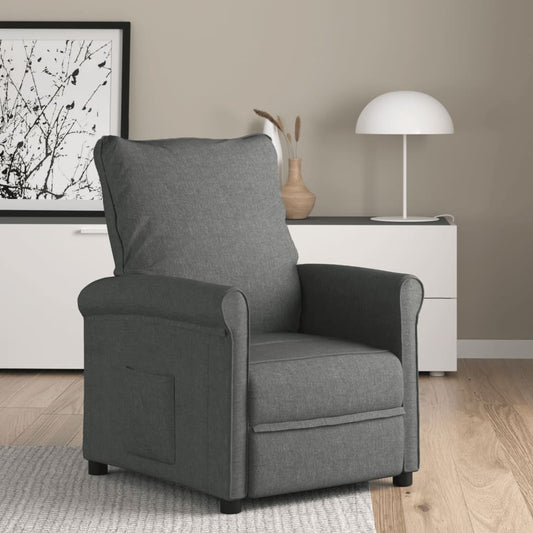 Relaxsessel Dunkelgrau Stoff