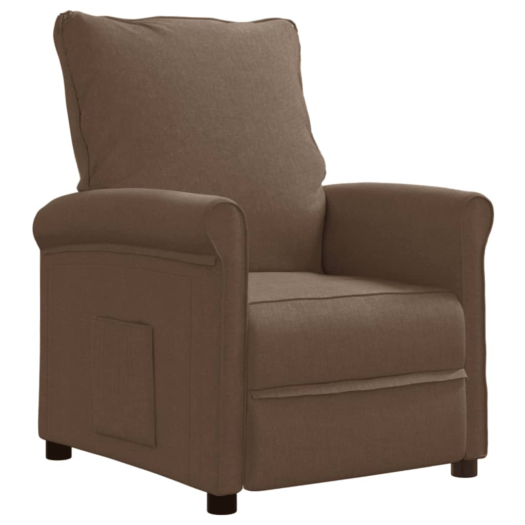 Relaxsessel Braun Stoff