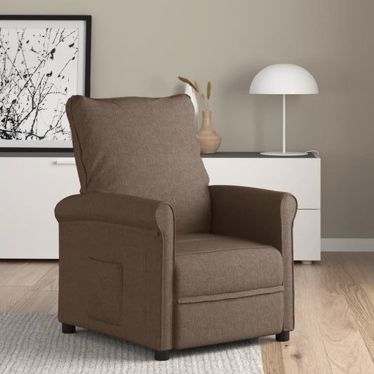 Relaxsessel Braun Stoff
