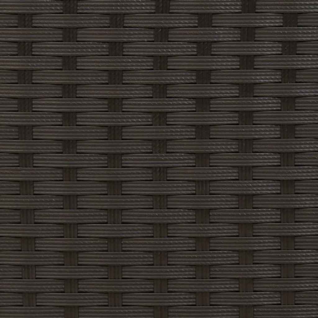 Stapelbare Gartenstühle 6 Stk. Poly Rattan Schwarz