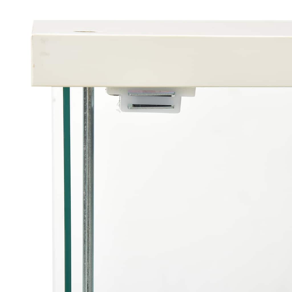 Vitrine Hartglas Weiß