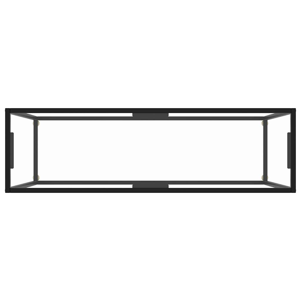 Konsolentisch Transparent 120x35x75 cm Hartglas