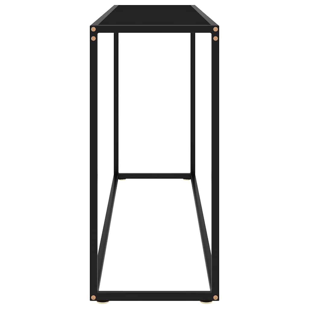 Konsolentisch Schwarz 120x35x75 cm Hartglas