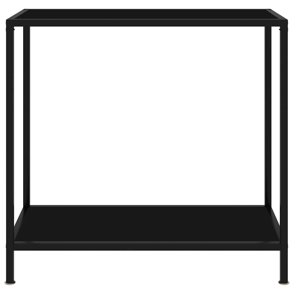 Konsolentisch Schwarz 80x35x75 cm Hartglas