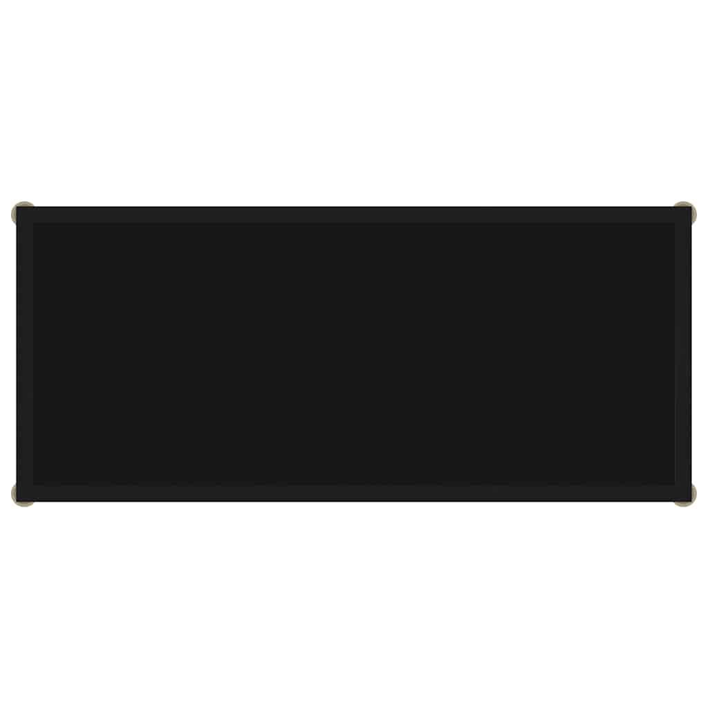 Konsolentisch Schwarz 80x35x75 cm Hartglas