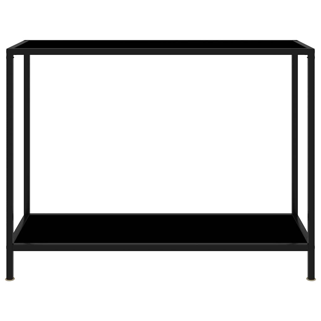 Konsolentisch Schwarz 100x35x75 cm Hartglas