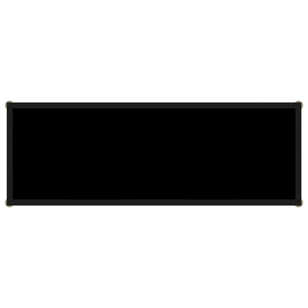 Konsolentisch Schwarz 100x35x75 cm Hartglas