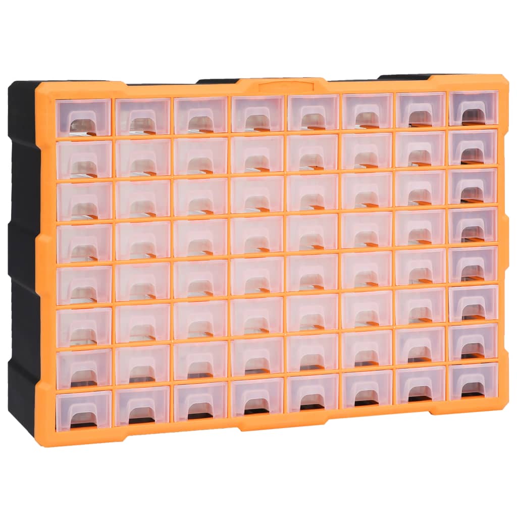 Multi-Schubladen-Organizer mit 64 Schubladen 52x16x37,5 cm