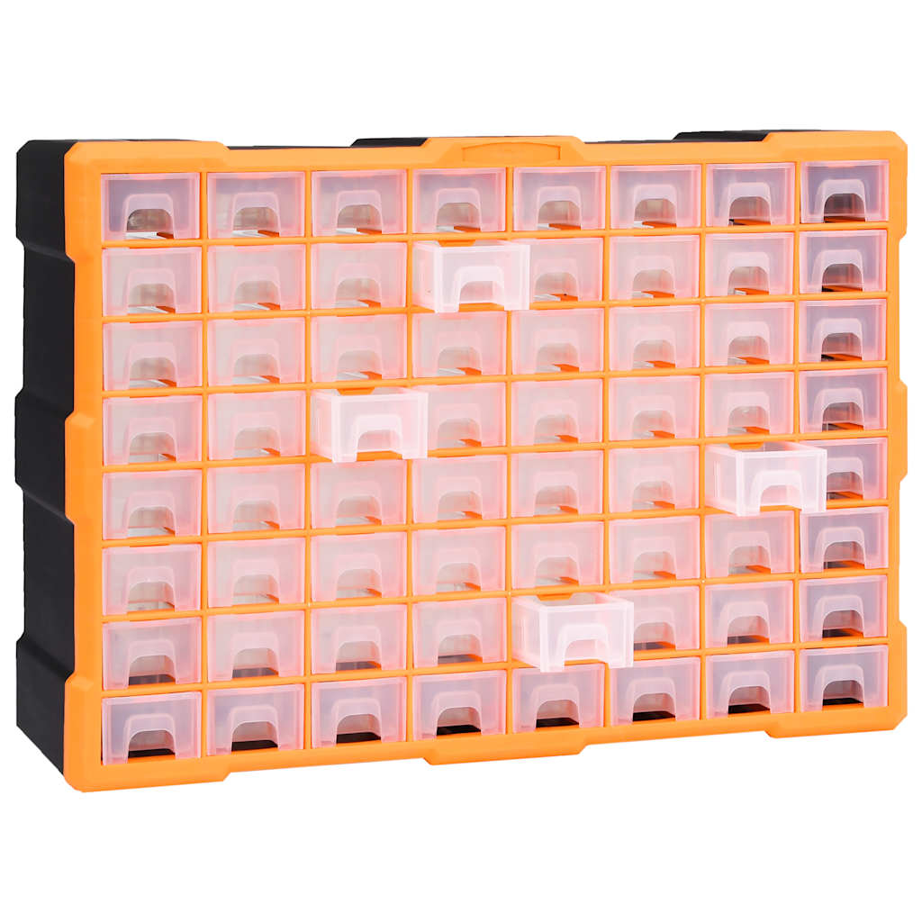 Multi-Schubladen-Organizer mit 64 Schubladen 52x16x37,5 cm