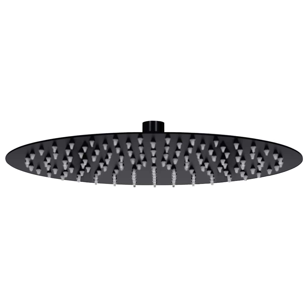 Regenbrause Edelstahl 30 cm Rund Schwarz