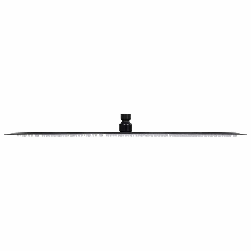 Regenbrause Edelstahl 50 cm Rund Schwarz