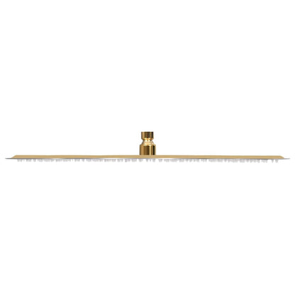 Regenbrause Edelstahl 50 cm Rund Golden