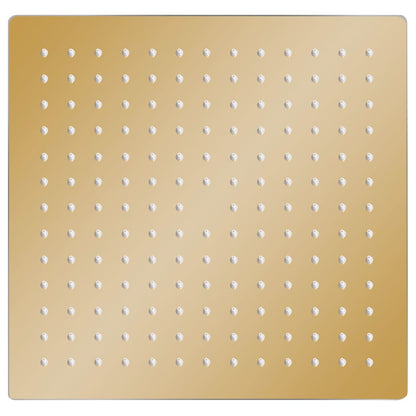 Regenbrause Edelstahl 25x25 cm Quadrat Golden
