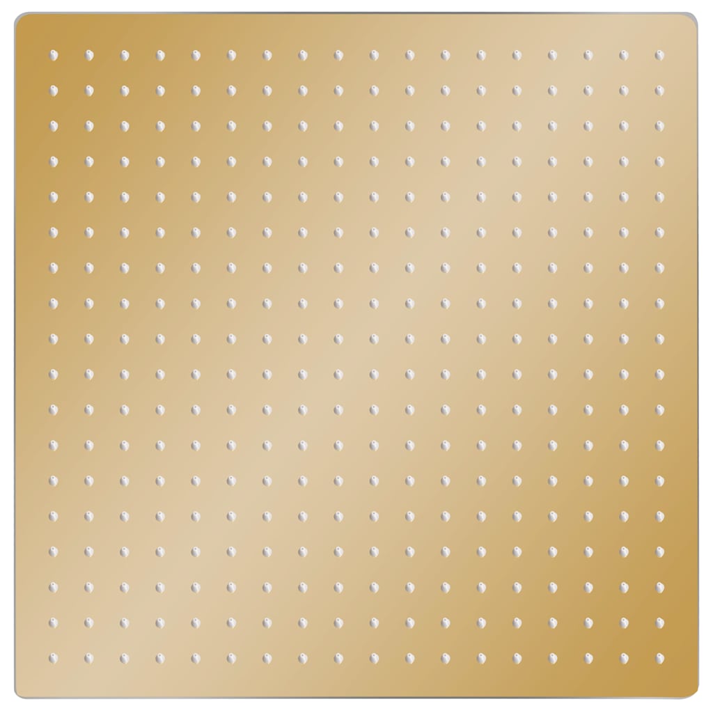 Regenbrause Edelstahl 50x50 cm Quadrat Golden