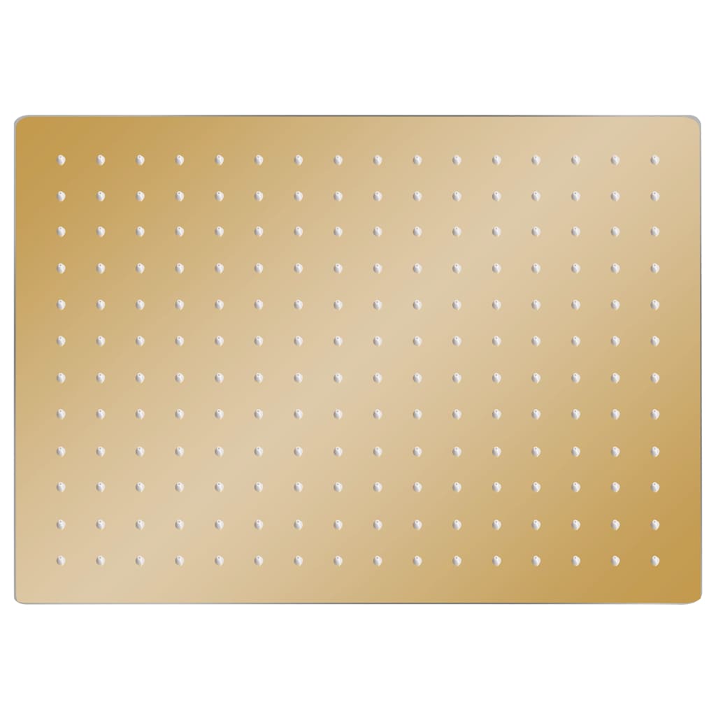 Regenbrause Edelstahl 40x30 cm Rechteckig Golden