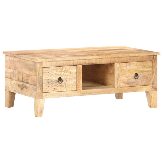 Coffee table 100x55x40 cm Rough mango wood