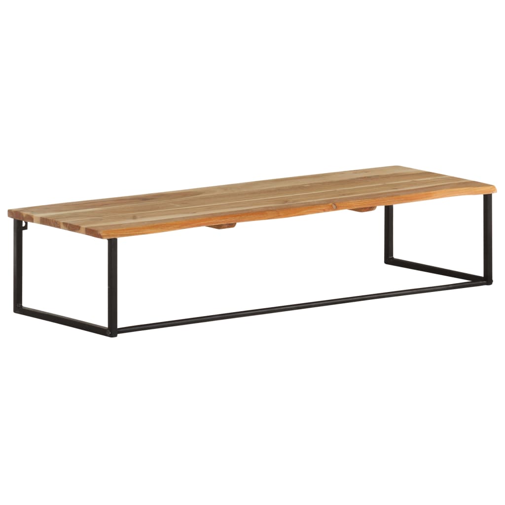 Garderobe mit Naturkante 100x35x22 cm Massivholz Akazie