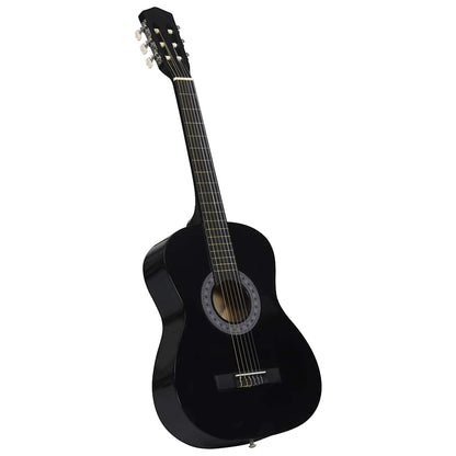 Klassikgitarre für Anfänger mit Tasche Schwarz 3/4 36