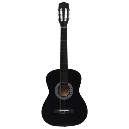 Klassikgitarre für Anfänger mit Tasche Schwarz 3/4 36