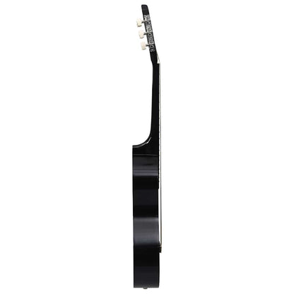 Klassikgitarre für Anfänger mit Tasche Schwarz 3/4 36