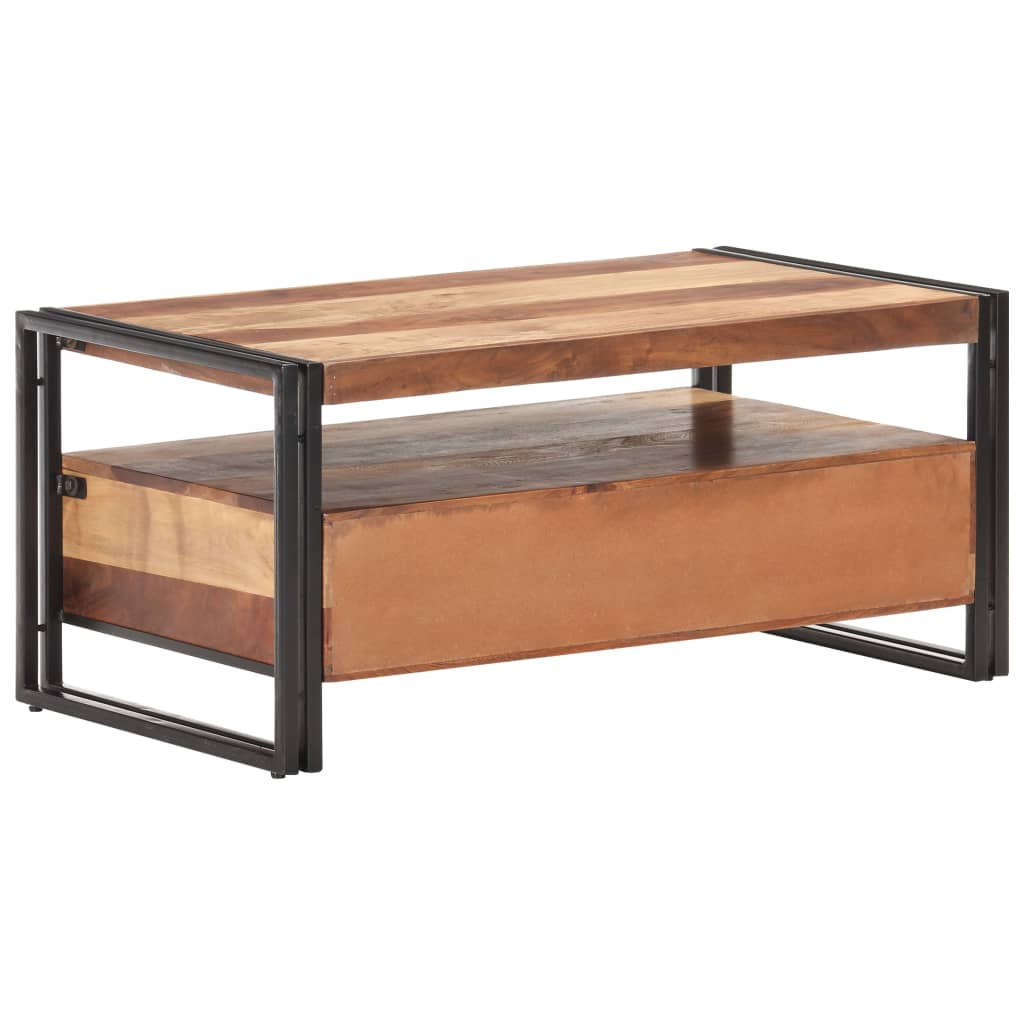 Couchtisch 100x55x45 cm Massivholz Akazie